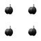 Service Caster 2'' Floor Safe Black Hooded Twin Wheel Caster 3/8 Threaded Stem, 4PK SCC-TS02S50D-NYU-FB-382458-4 - alternate 1